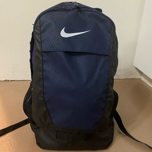 Nike Navy Blue two zip backpack
